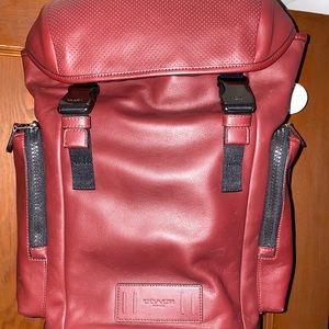Coach Backpack Burgundy Men’s